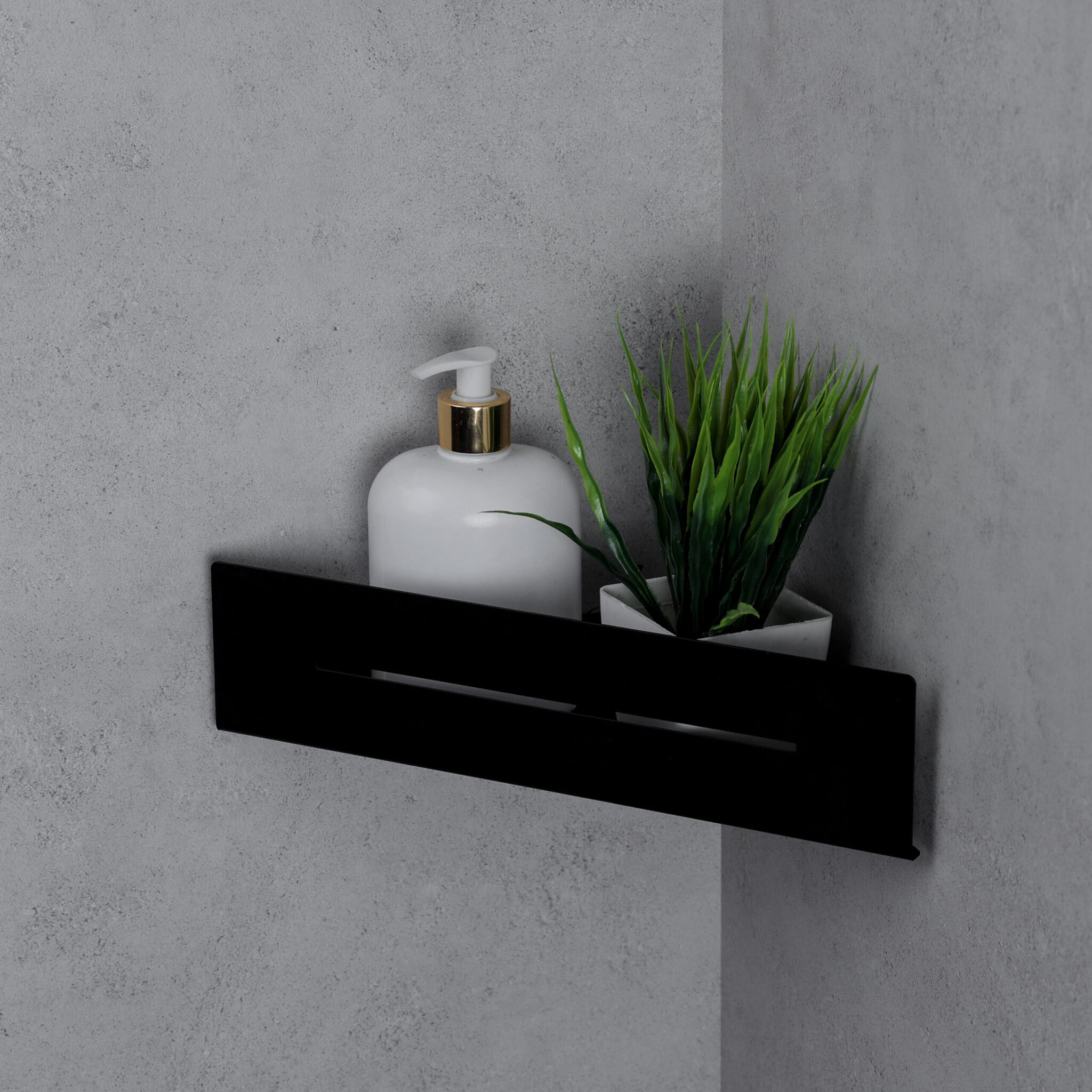marco safwat photography-120 Black Corner Shelf - Image 1