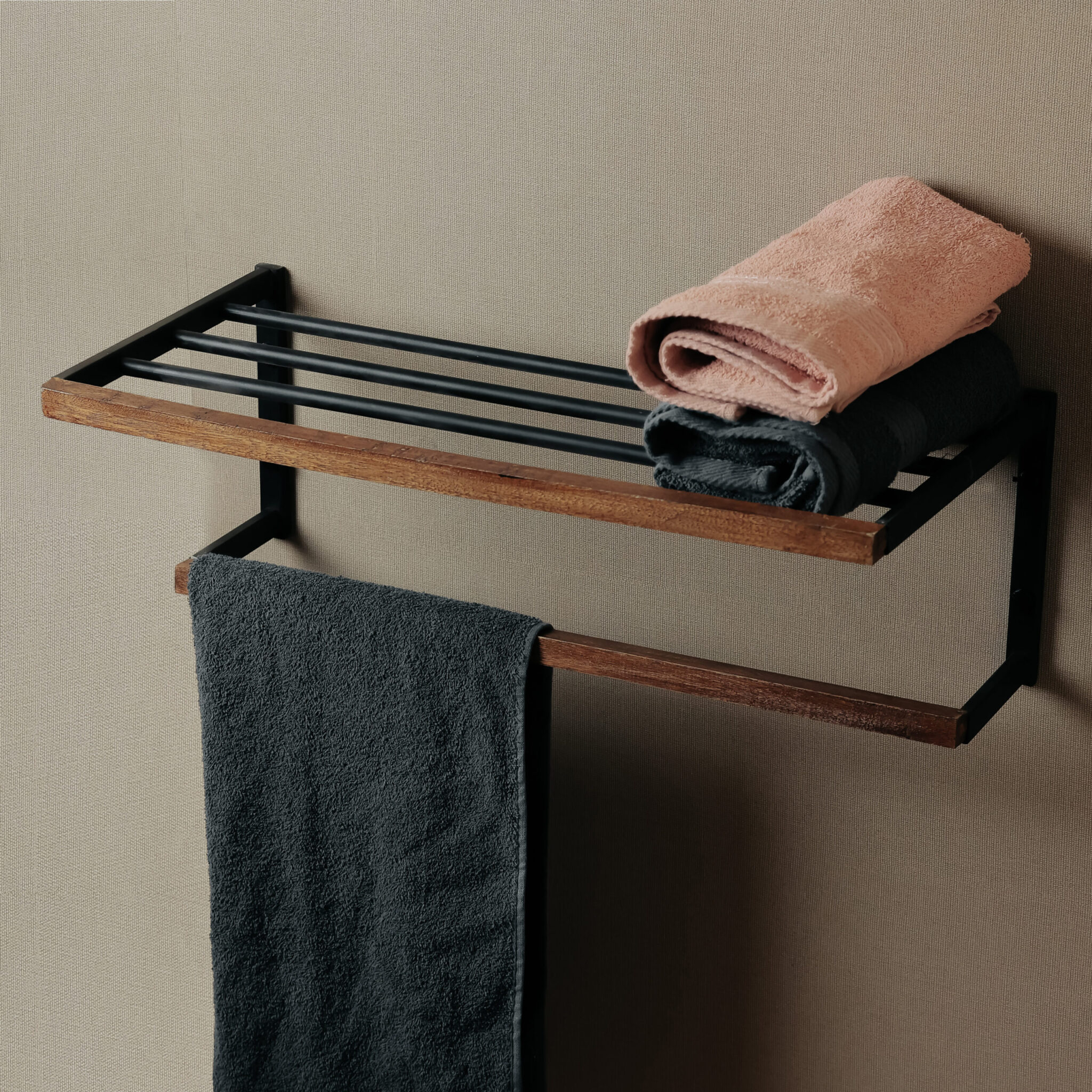 marco safwat photography-27 Teak Wood Towel Organizer - Image 1