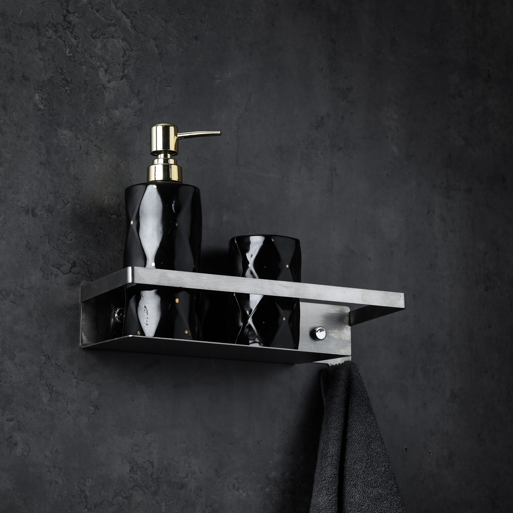 marco safwat photography-60 Bathroom Shelf With Hook - Image 1